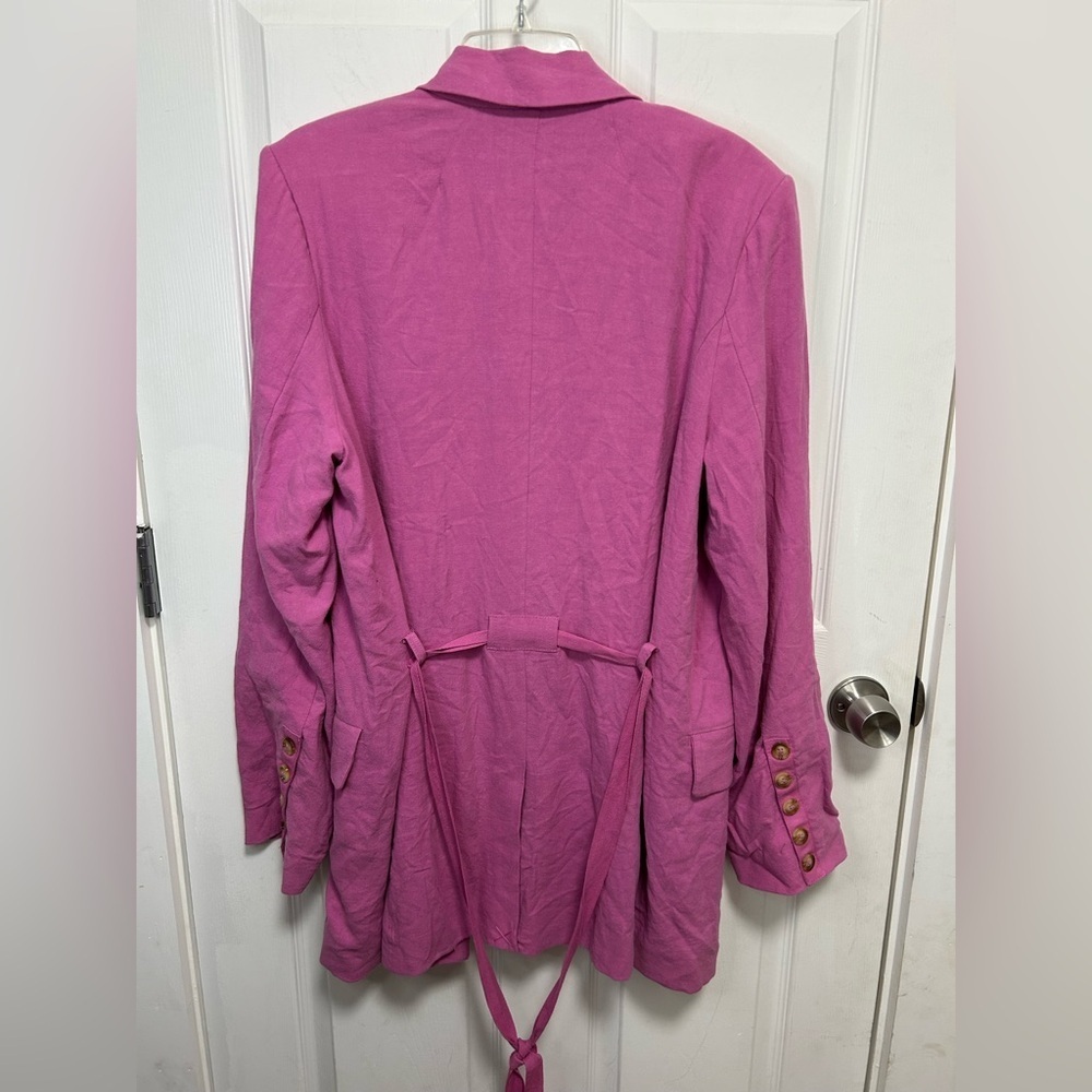 Free People Vibrant Pink Blazer(NWOT) - Picture 8 of 9